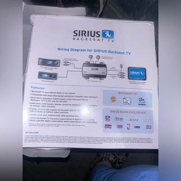 Sirius Satellite Radio SCV1 Universal Add On Kit With Optional Video - Picture 8 of 9